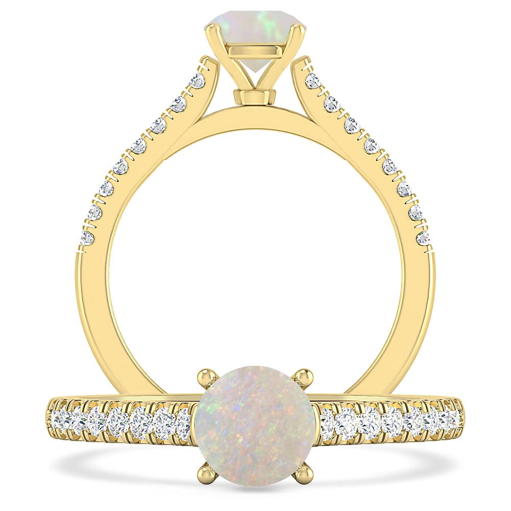Yellow Gold - Opal