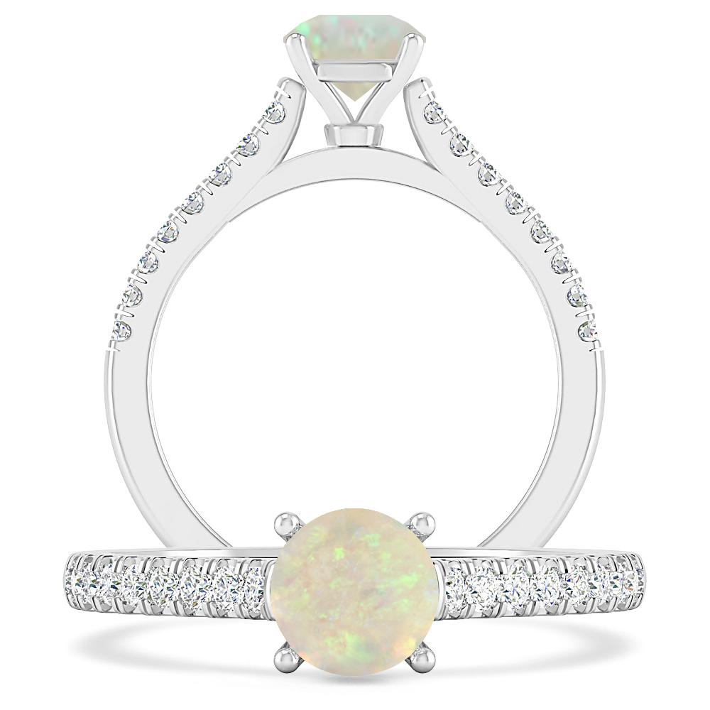 White Gold - Opal