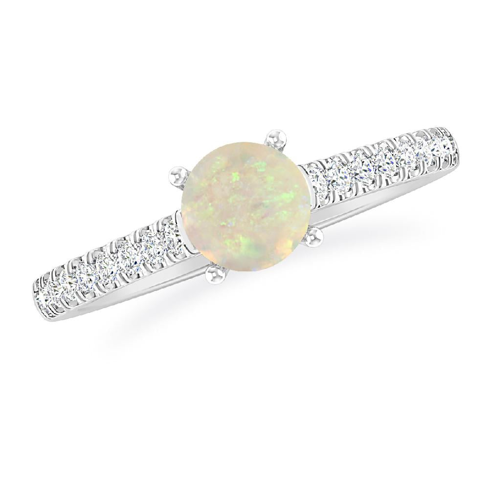 White Gold - Opal