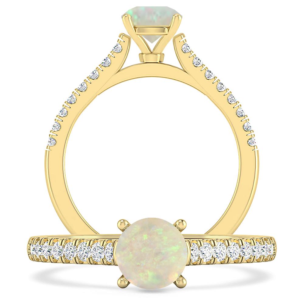 Yellow Gold - Opal