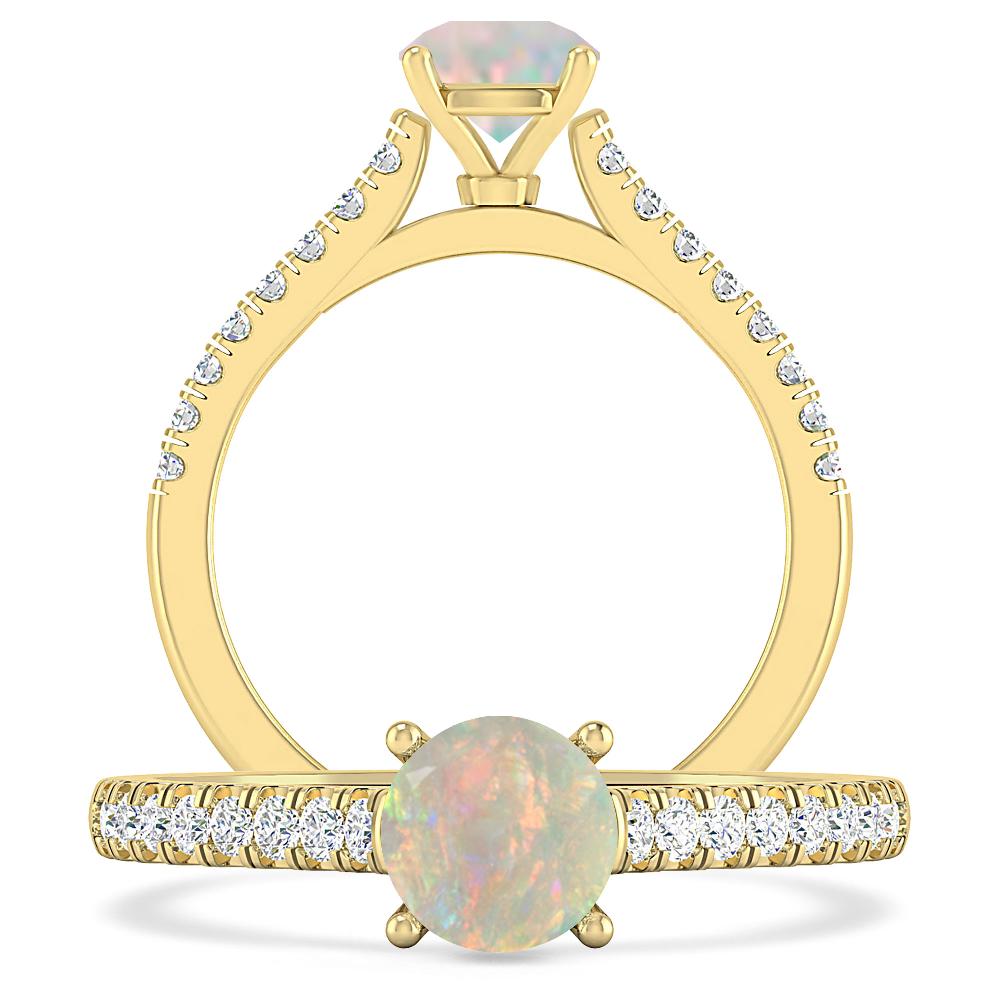 Yellow Gold - Opal