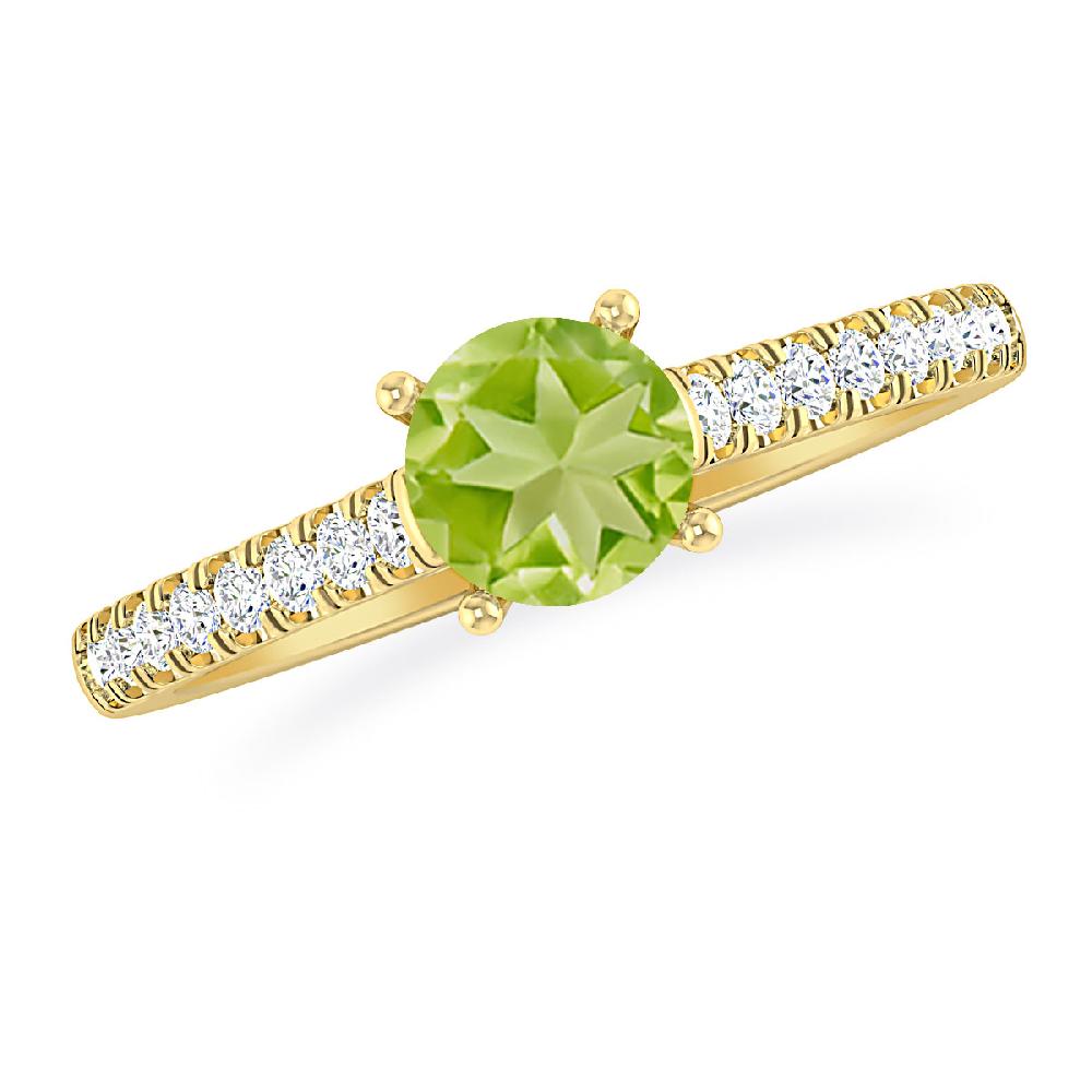 Yellow Gold - Peridot