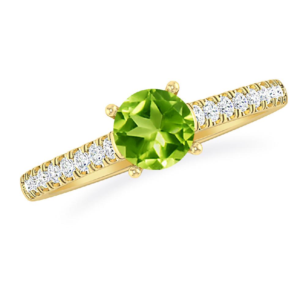 Yellow Gold - Peridot