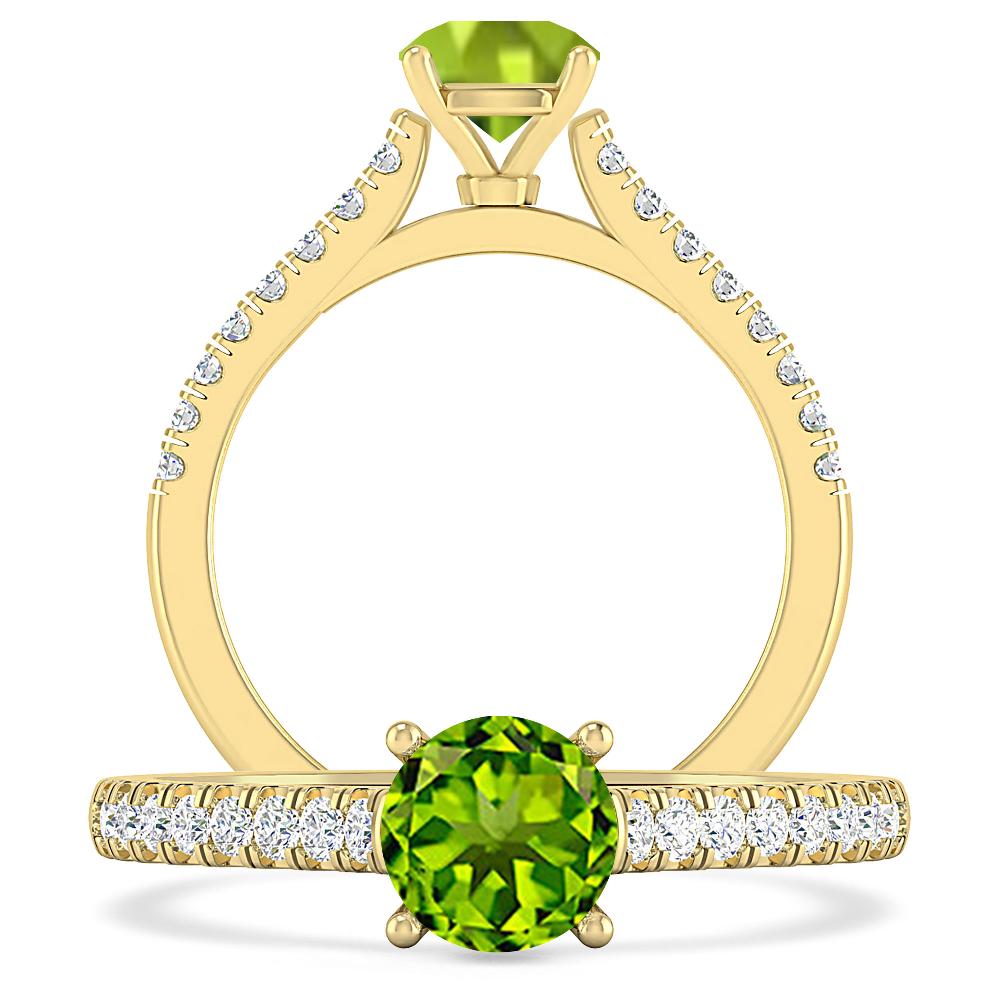 Yellow Gold - Peridot