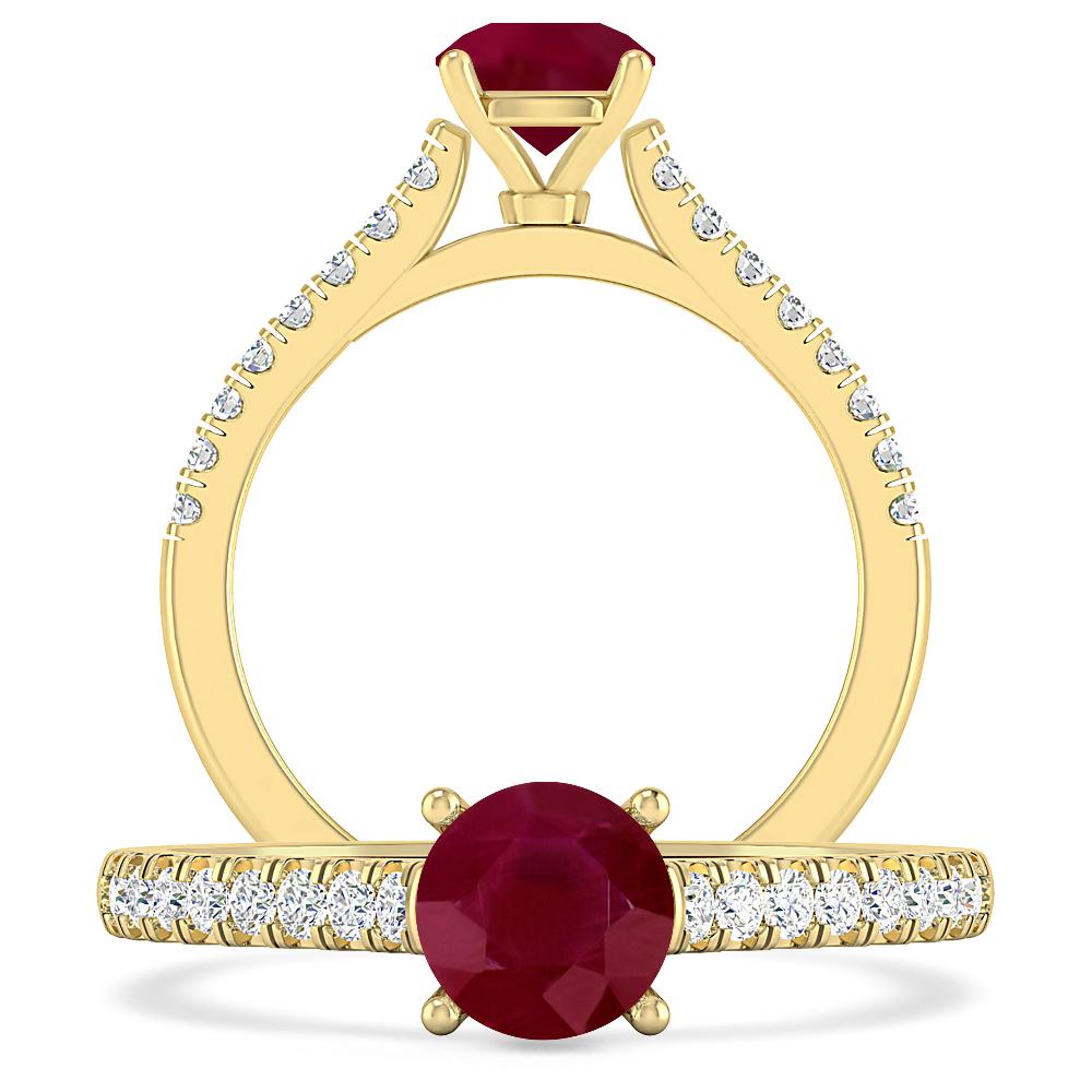 Yellow Gold - Ruby