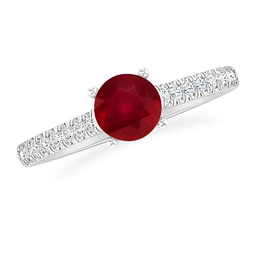 White Gold - Ruby
