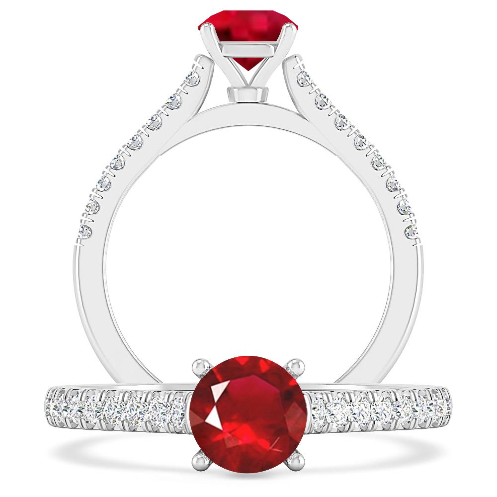White Gold - Ruby
