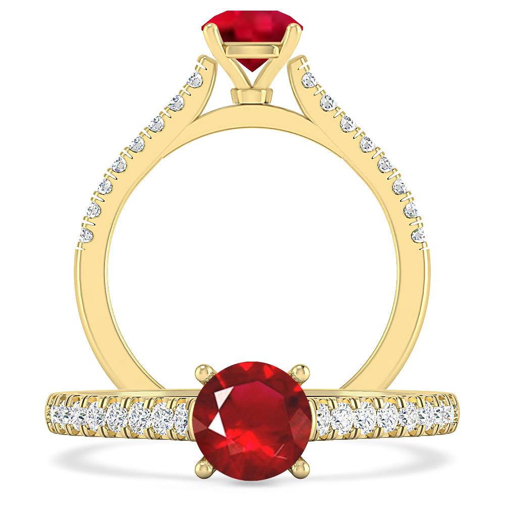 Yellow Gold - Ruby