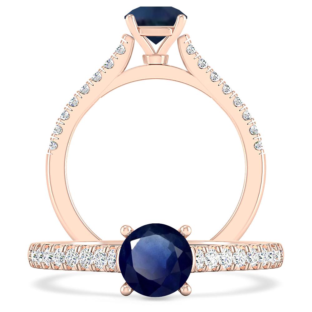 Rose Gold - Sapphire