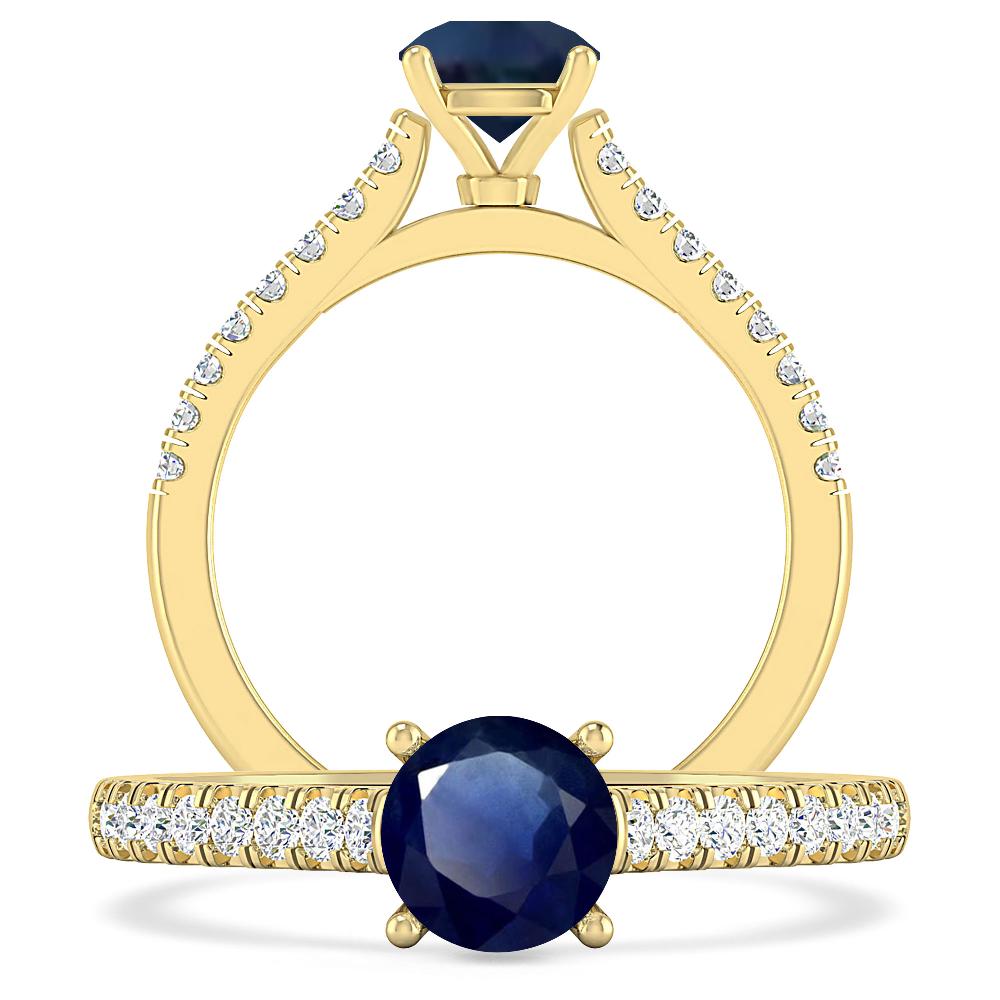 Yellow Gold - Sapphire