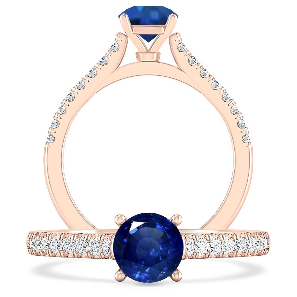 Rose Gold - Sapphire