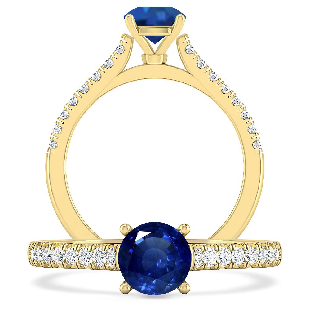 Yellow Gold - Sapphire