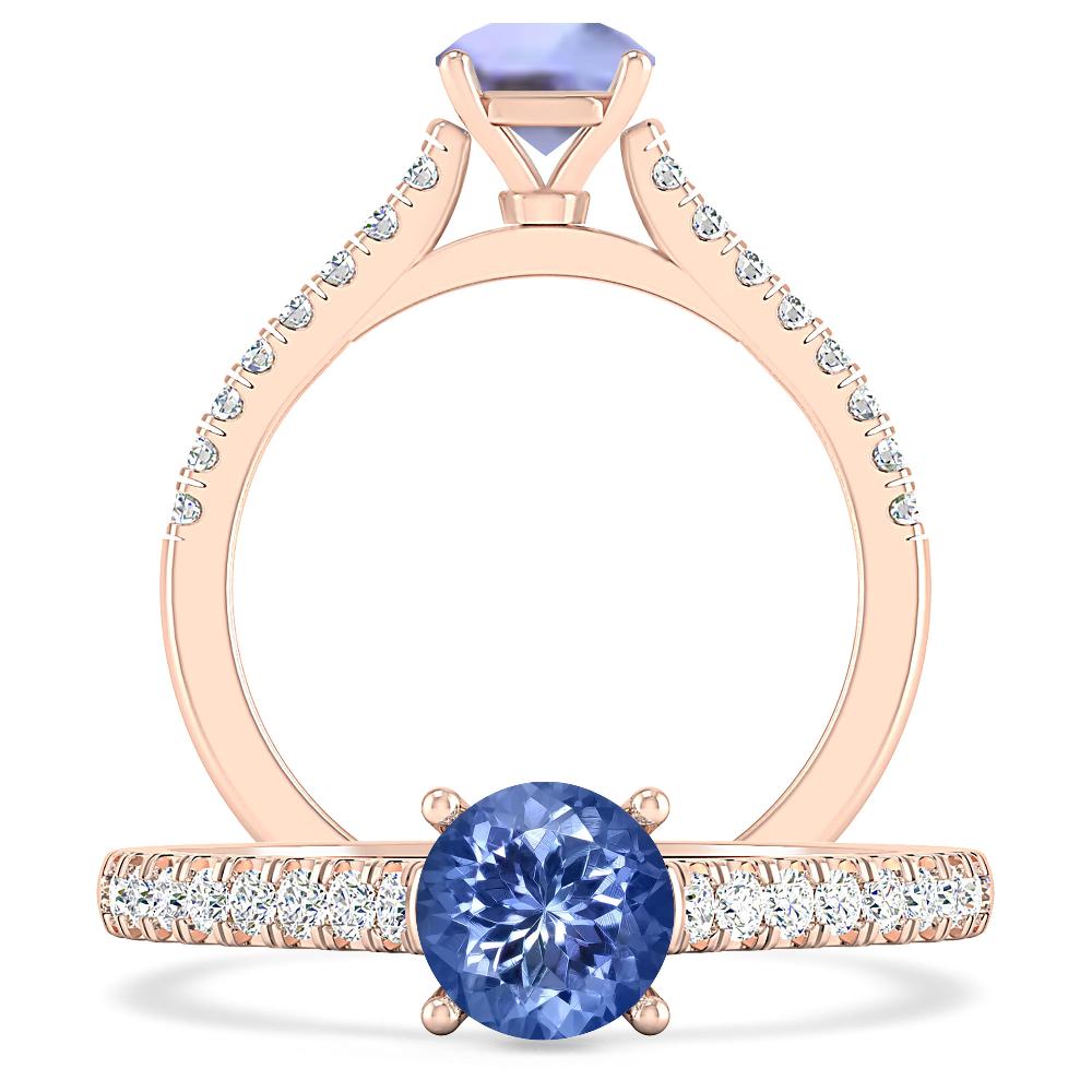 Rose Gold - Tanzanite