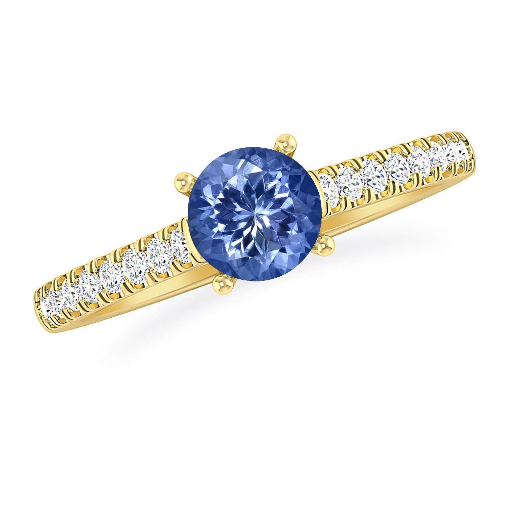Yellow Gold - Tanzanite