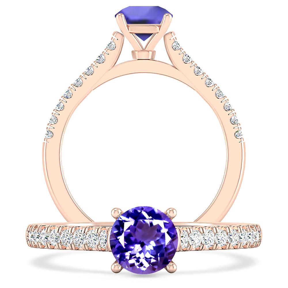 Rose Gold - Tanzanite