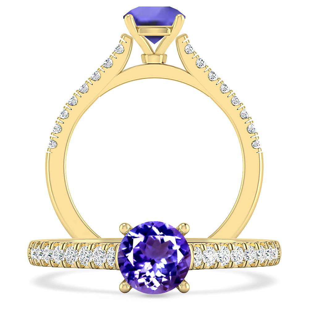 Yellow Gold - Tanzanite