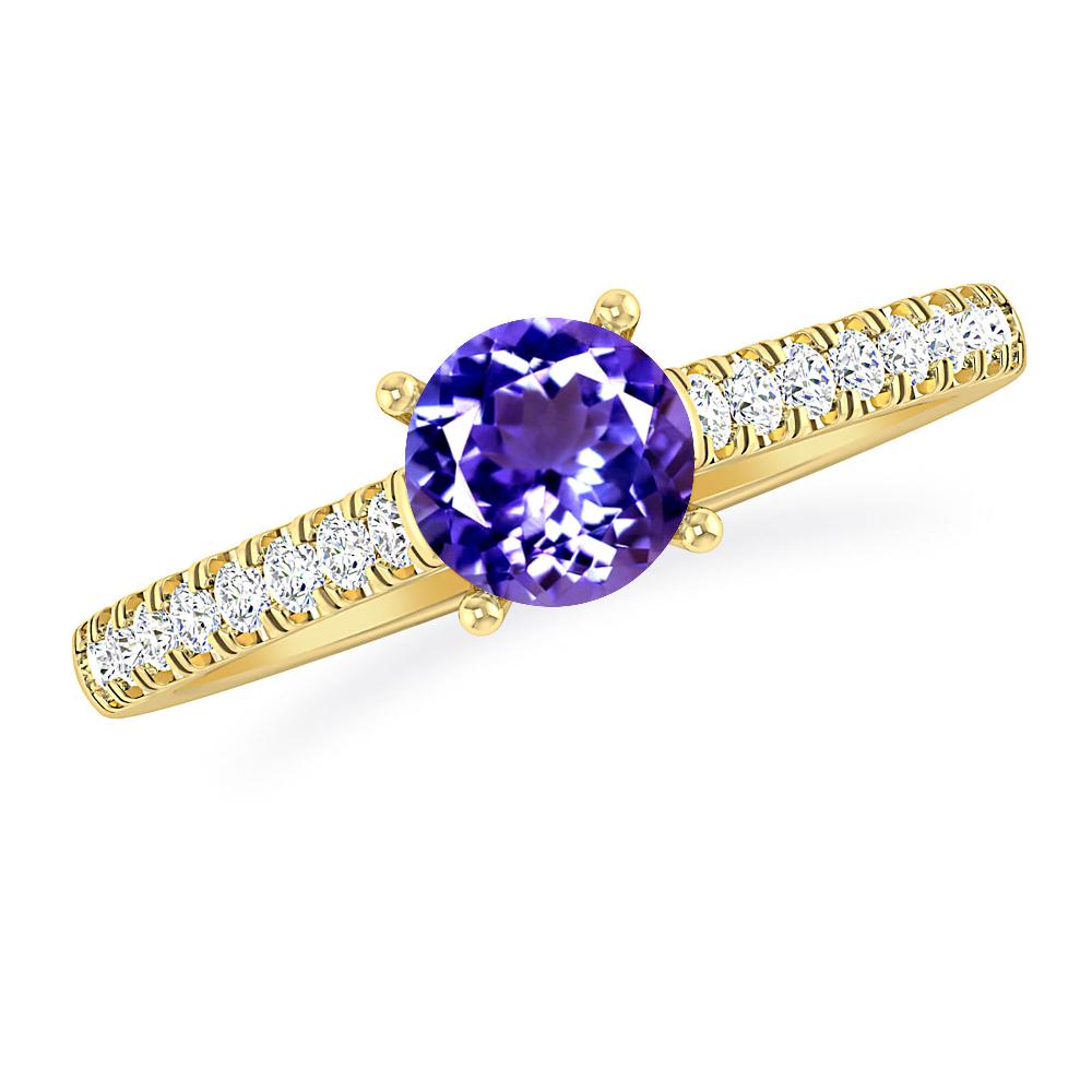 Yellow Gold - Tanzanite