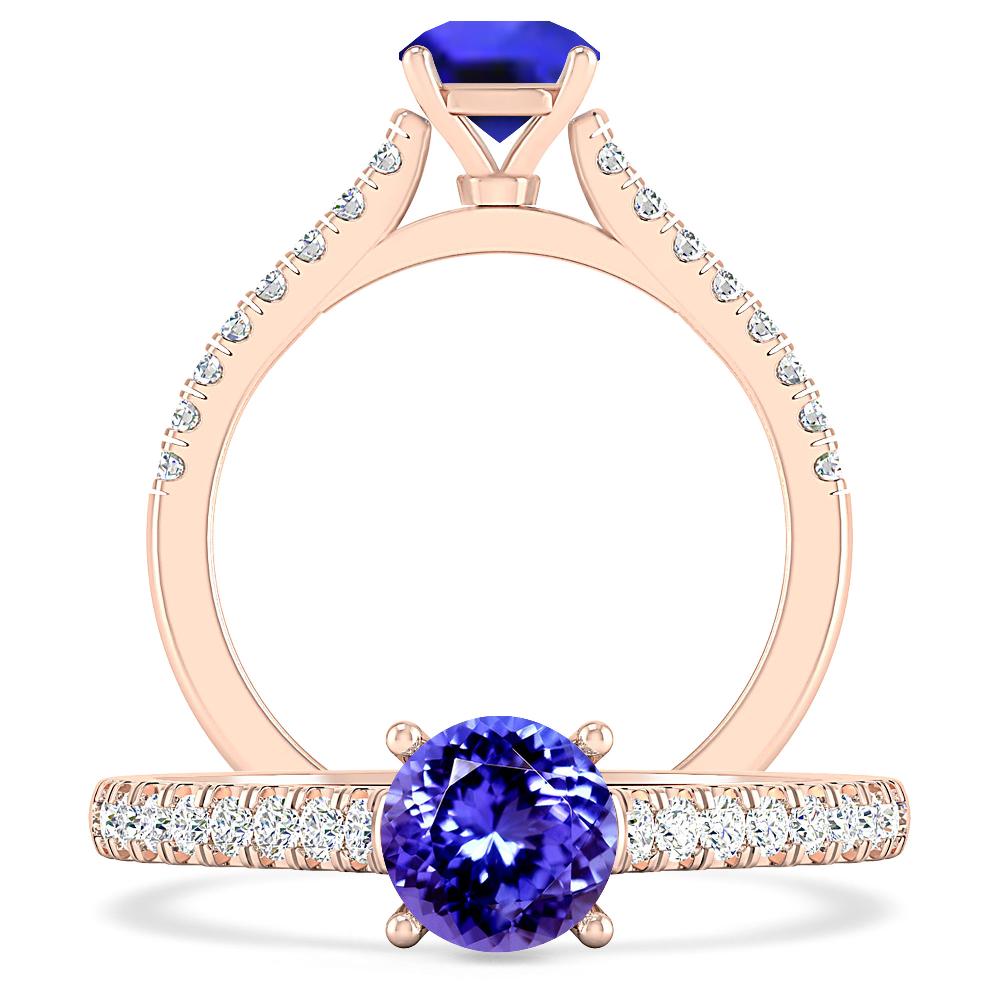 Rose Gold - Tanzanite