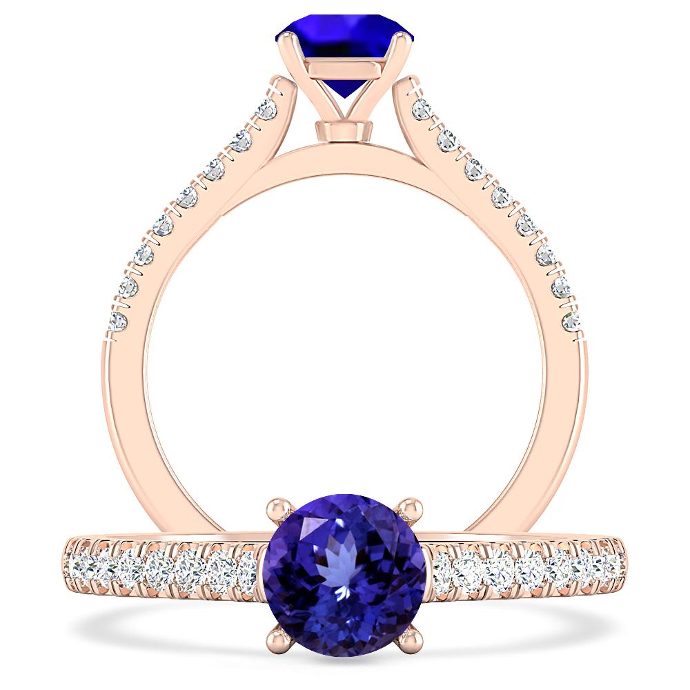 Rose Gold - Tanzanite