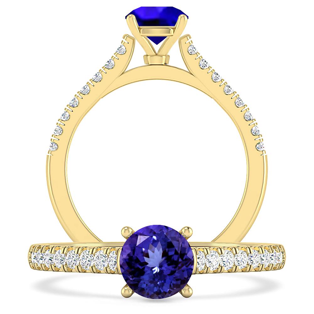 Yellow Gold - Tanzanite