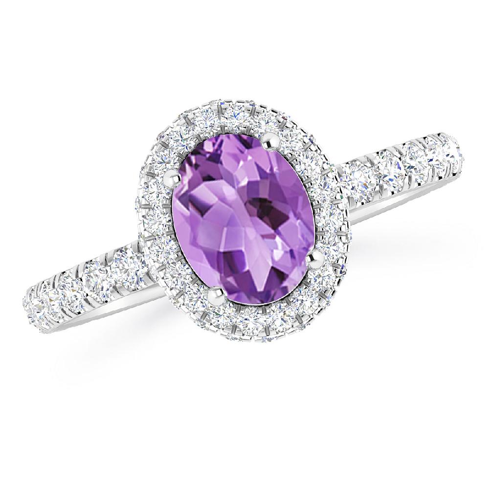 White Gold - Amethyst