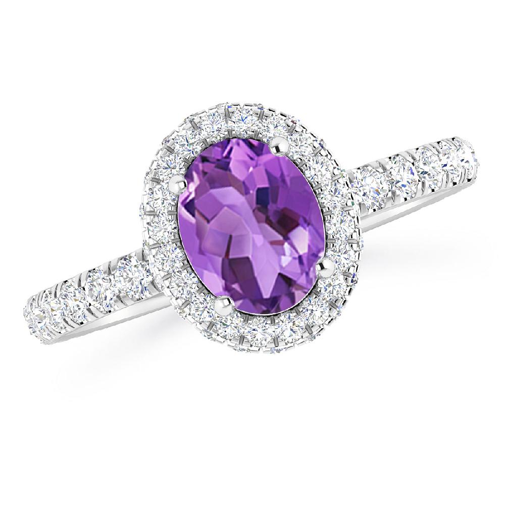 White Gold - Amethyst