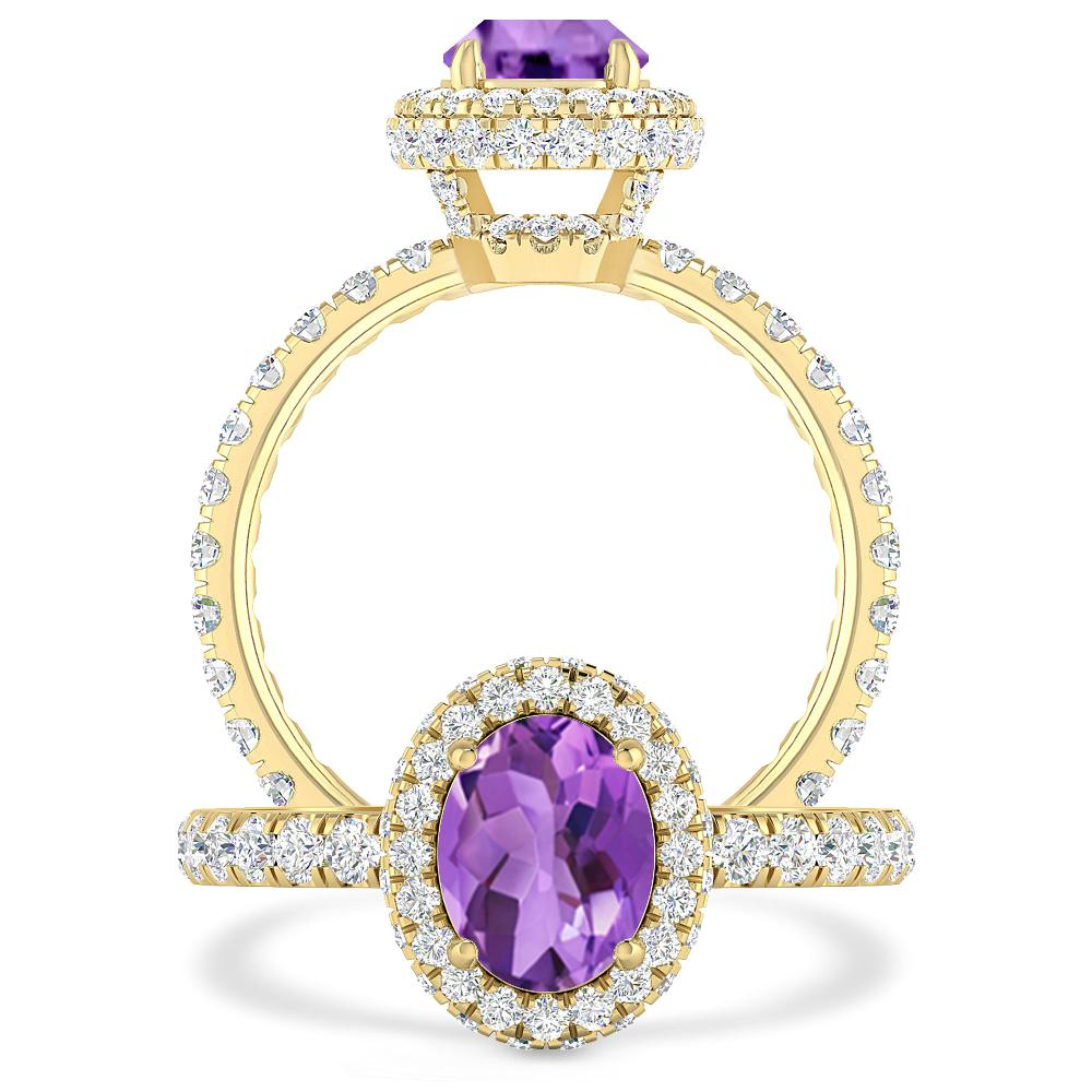 Yellow Gold - Amethyst