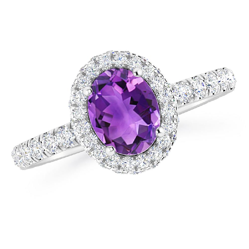White Gold - Amethyst