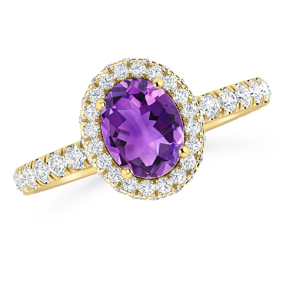 Yellow Gold - Amethyst