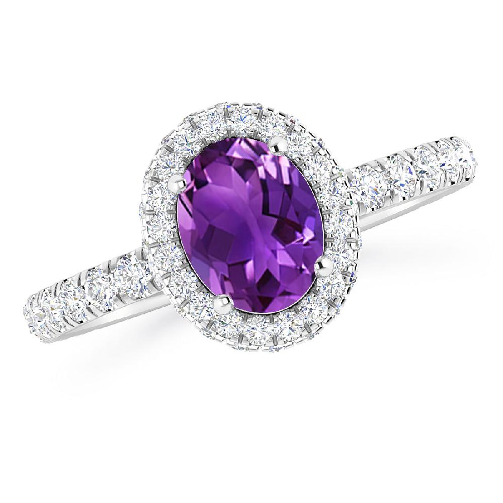 White Gold - Amethyst