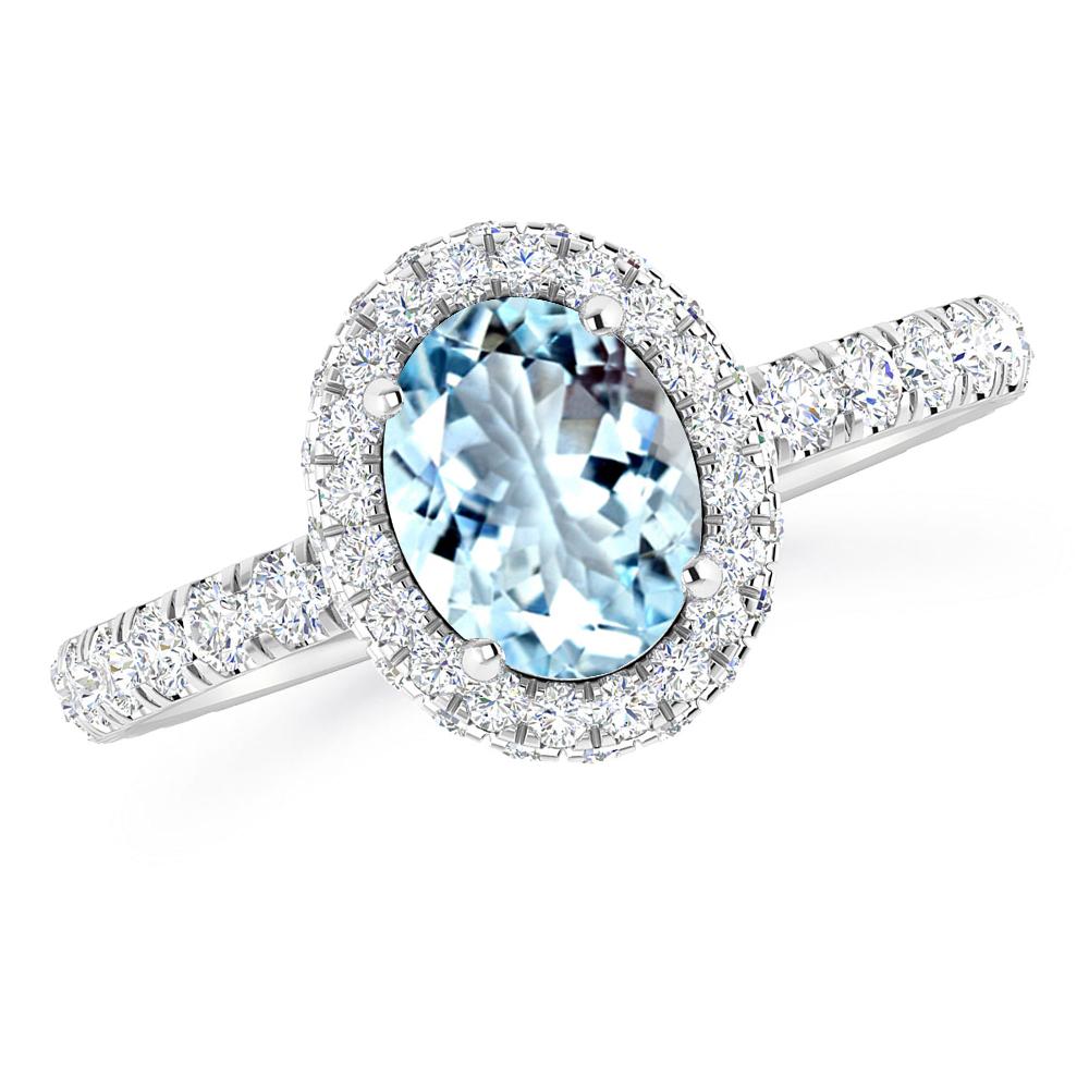 White Gold - Aquamarine
