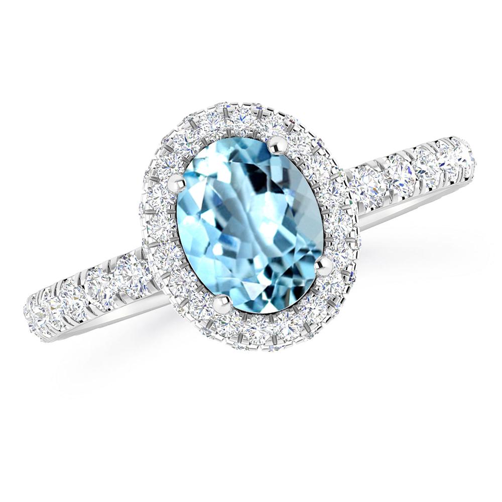 White Gold - Aquamarine