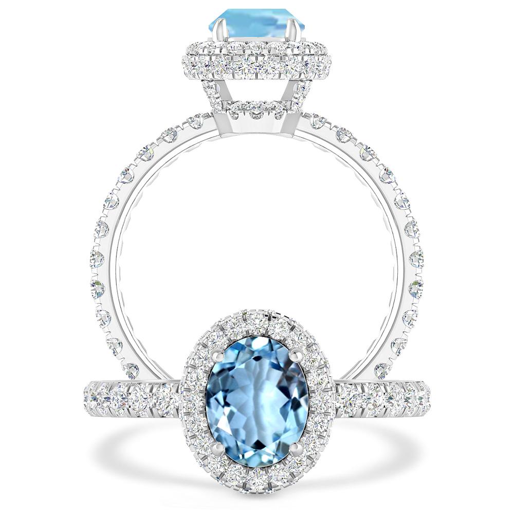 White Gold - Aquamarine