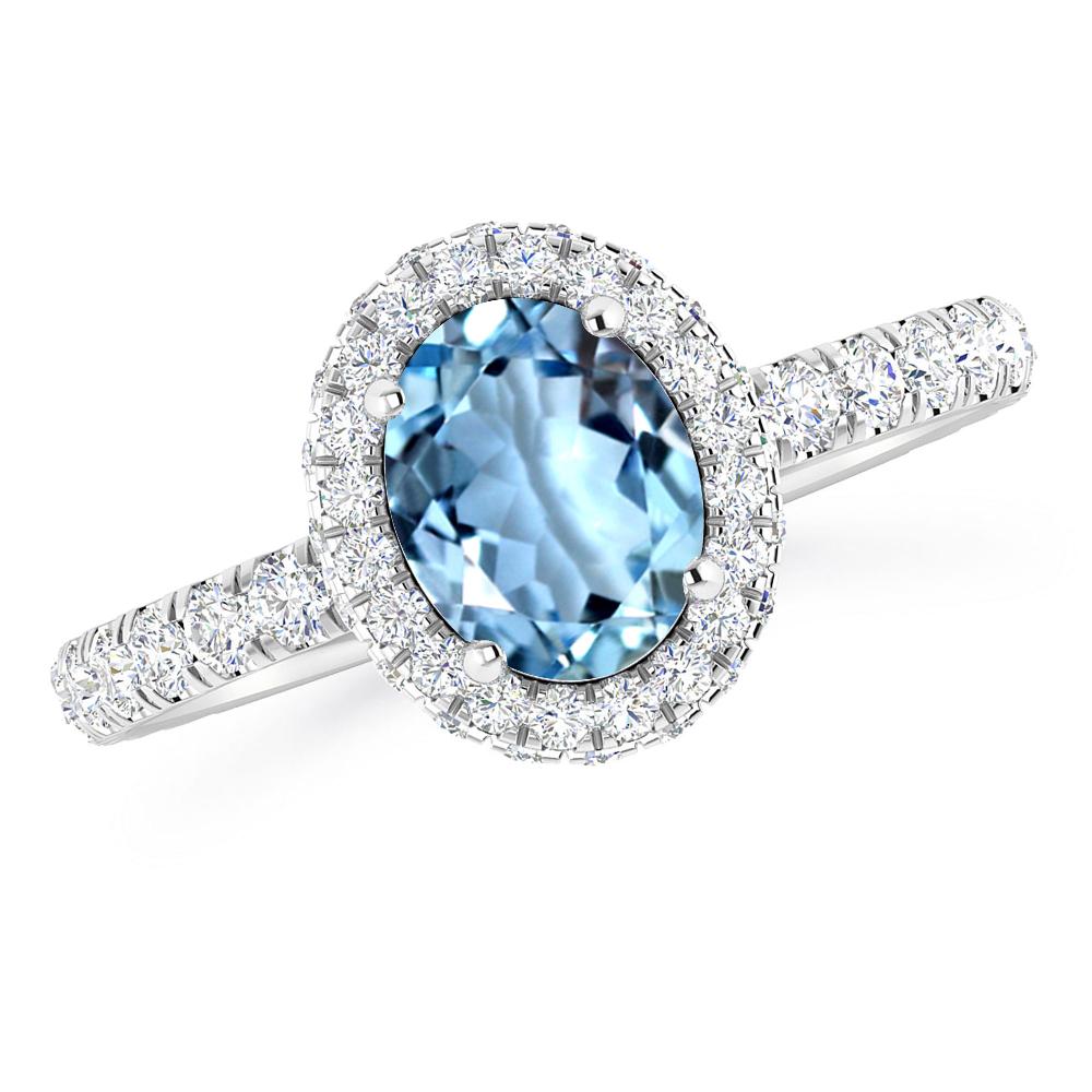 White Gold - Aquamarine