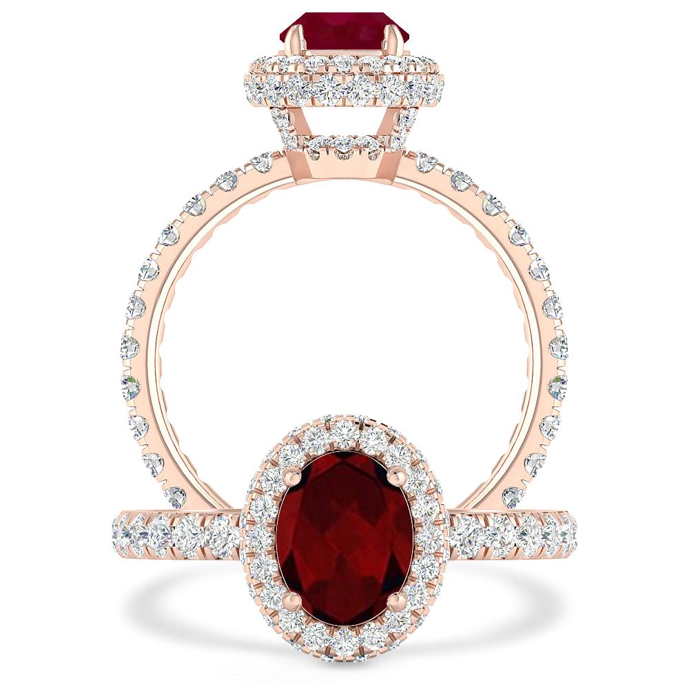 Rose Gold - Garnet