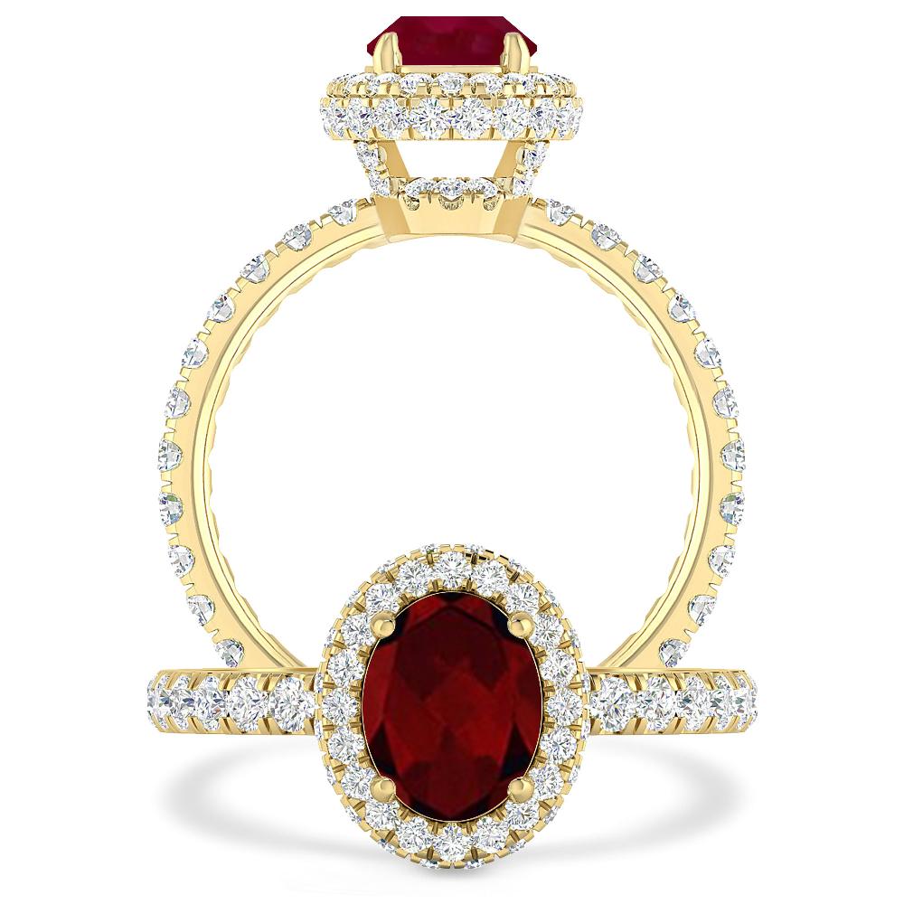 Yellow Gold - Garnet