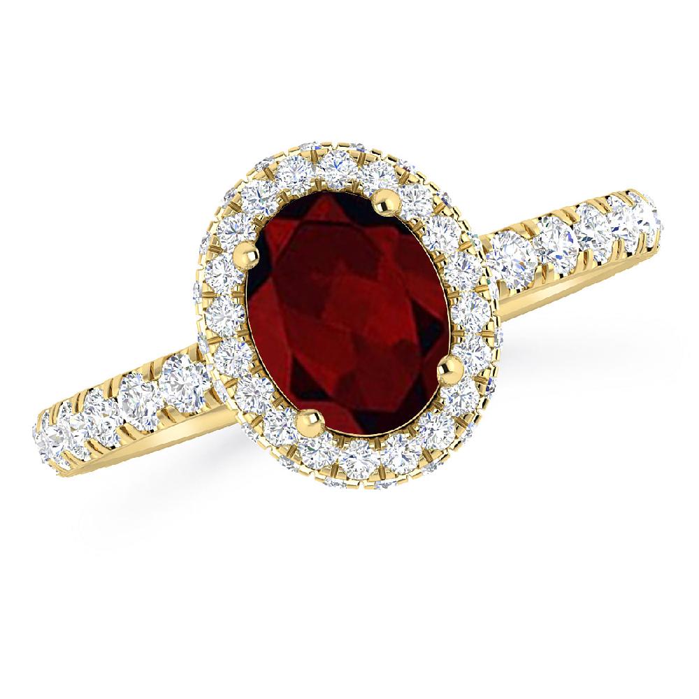 Yellow Gold - Garnet