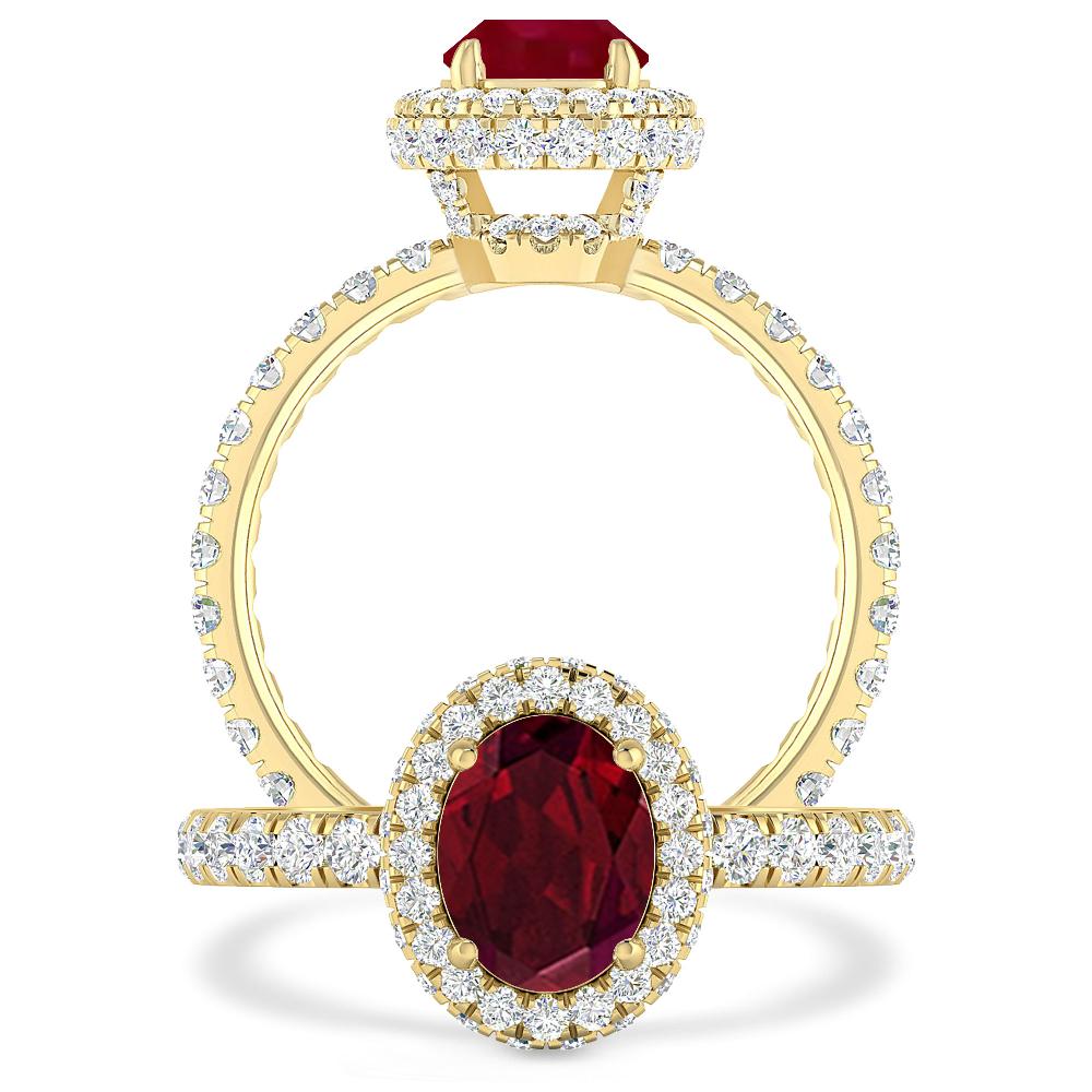 Yellow Gold - Garnet