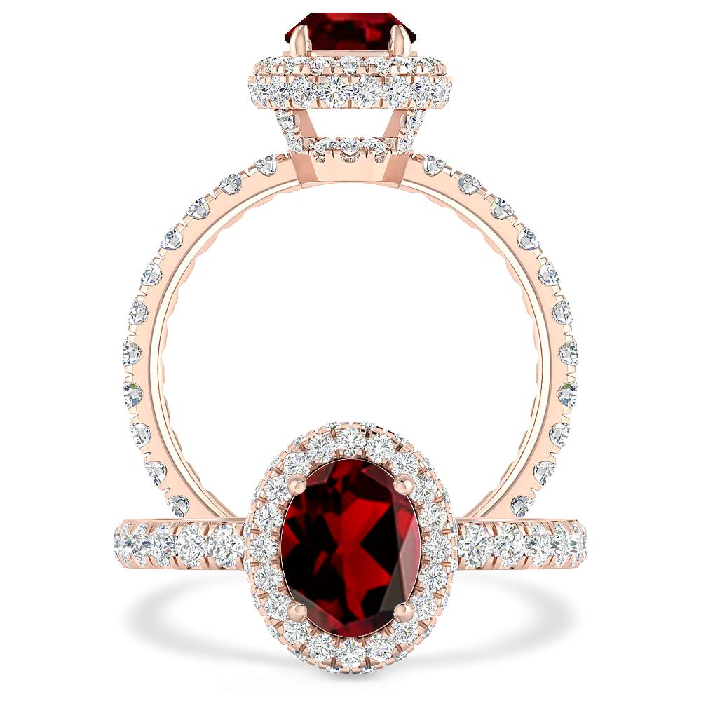 Rose Gold - Garnet