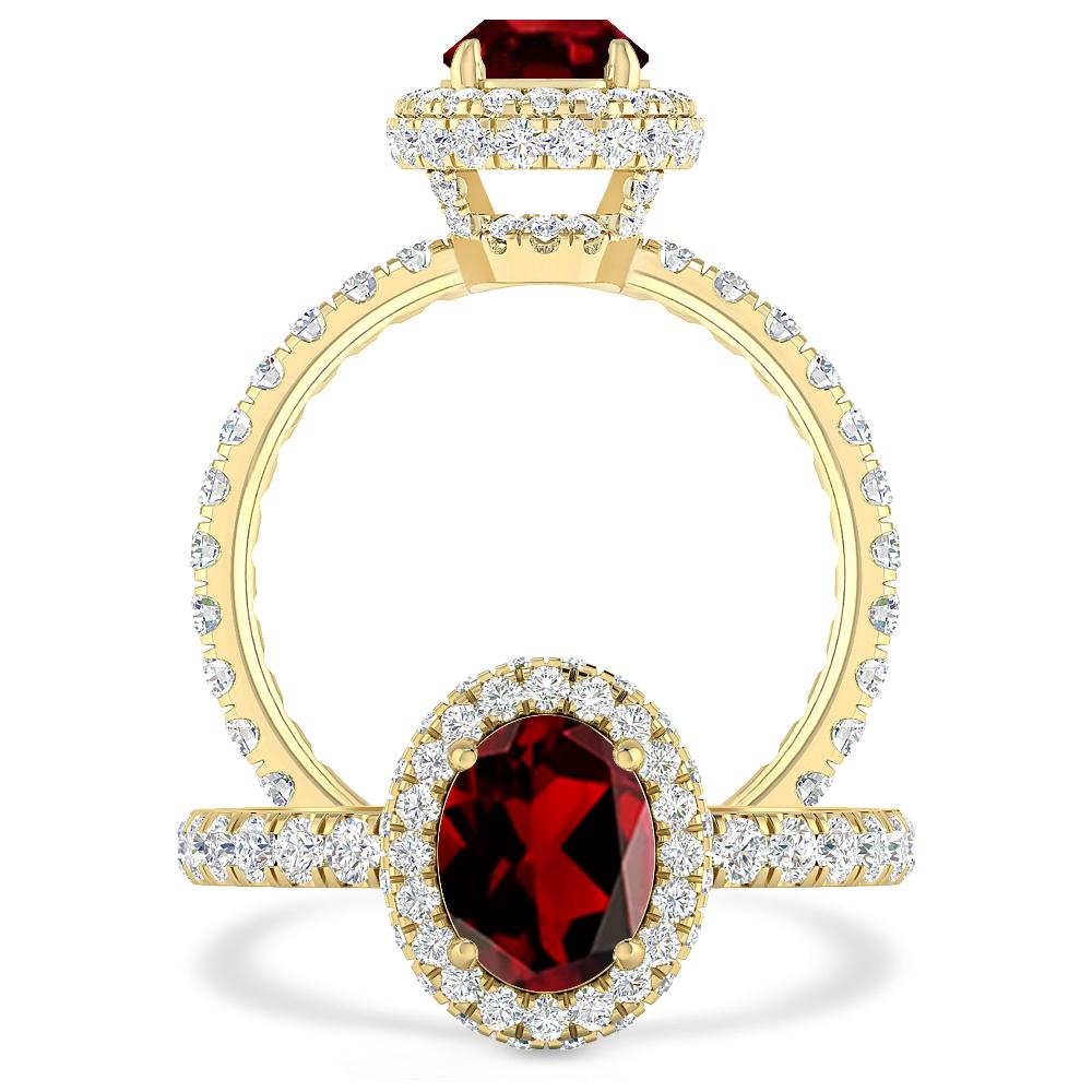 Yellow Gold - Garnet
