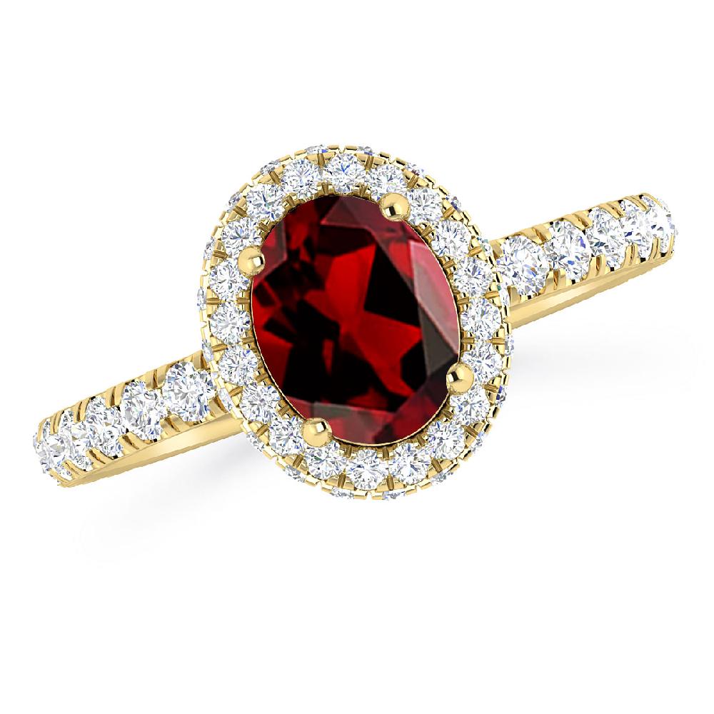 Yellow Gold - Garnet