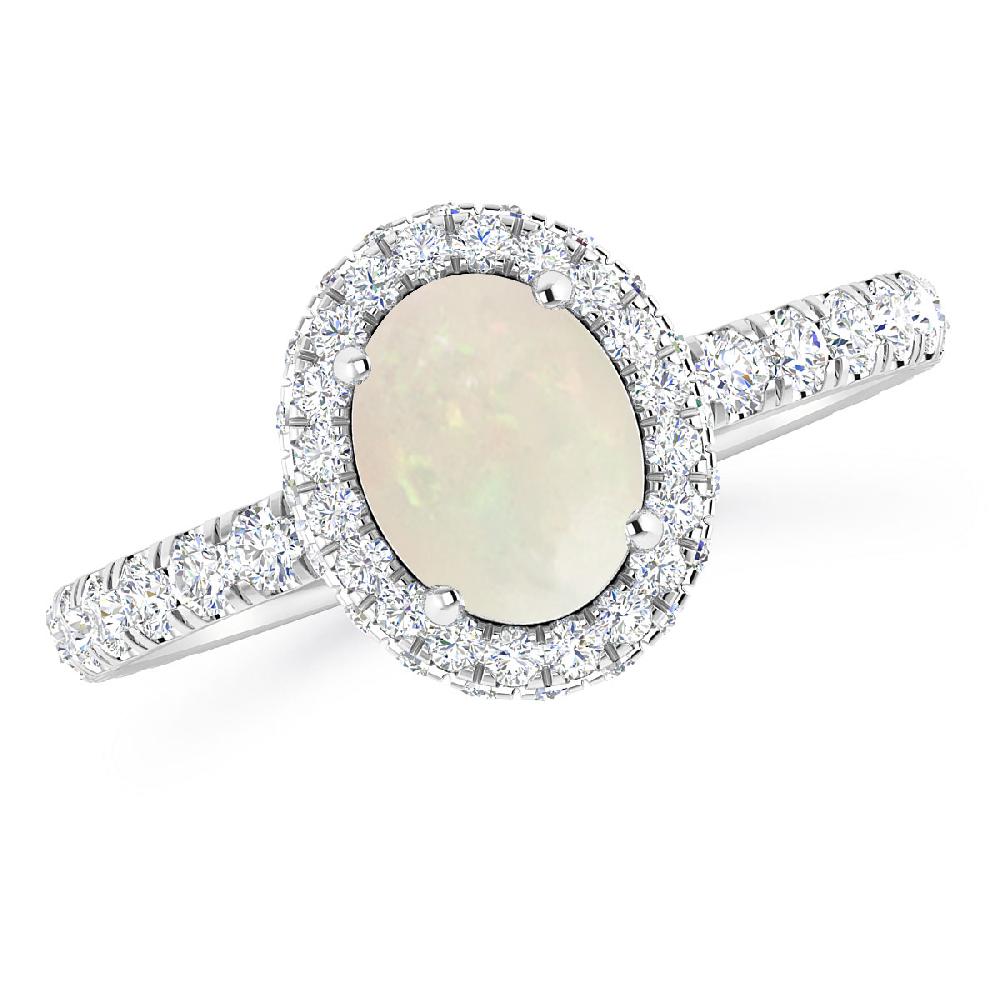 White Gold - Opal