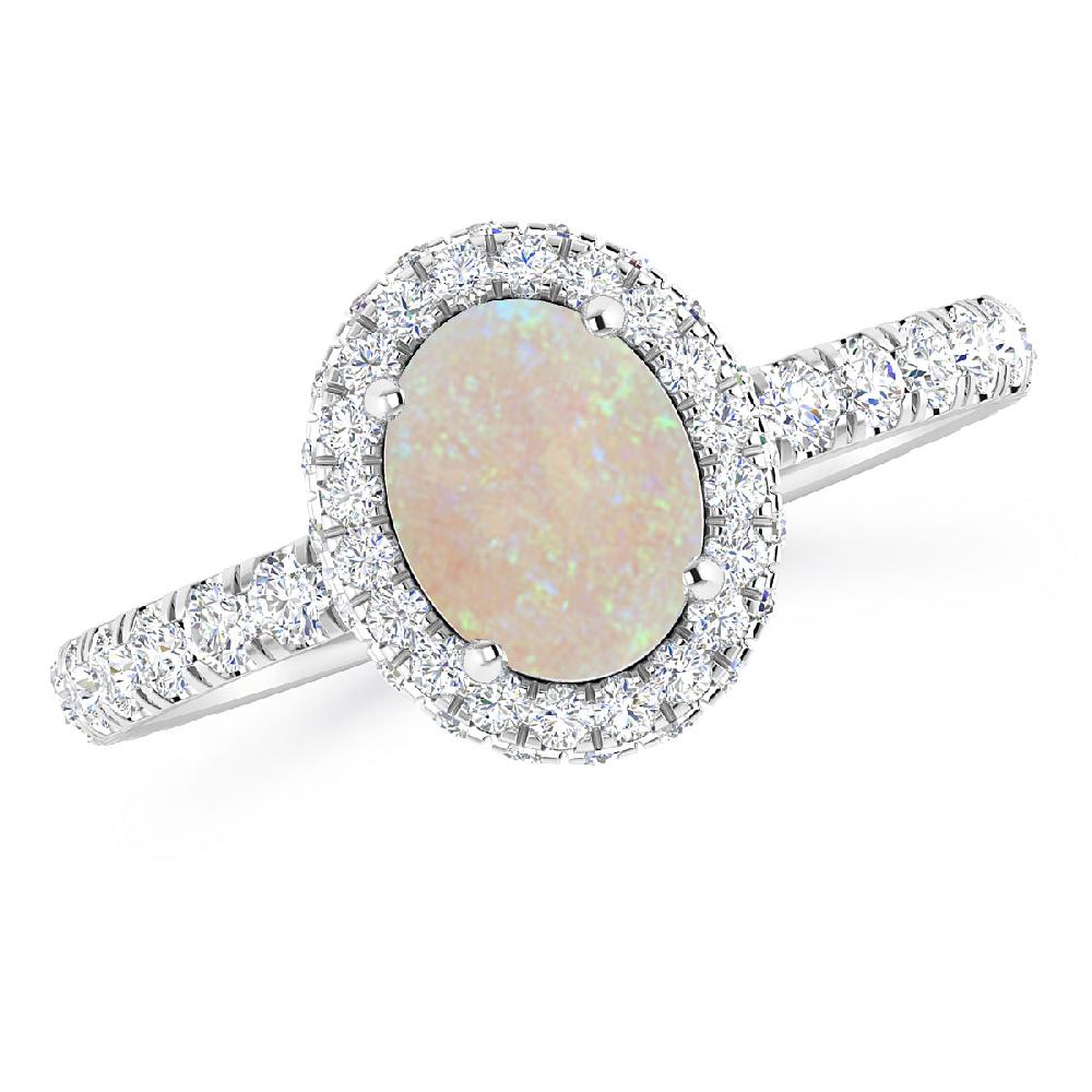 White Gold - Opal