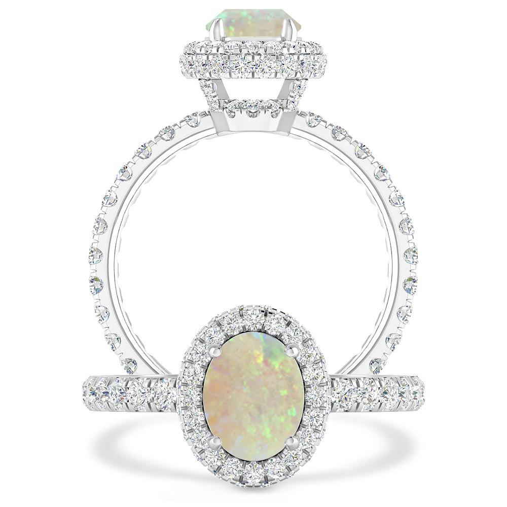 White Gold - Opal