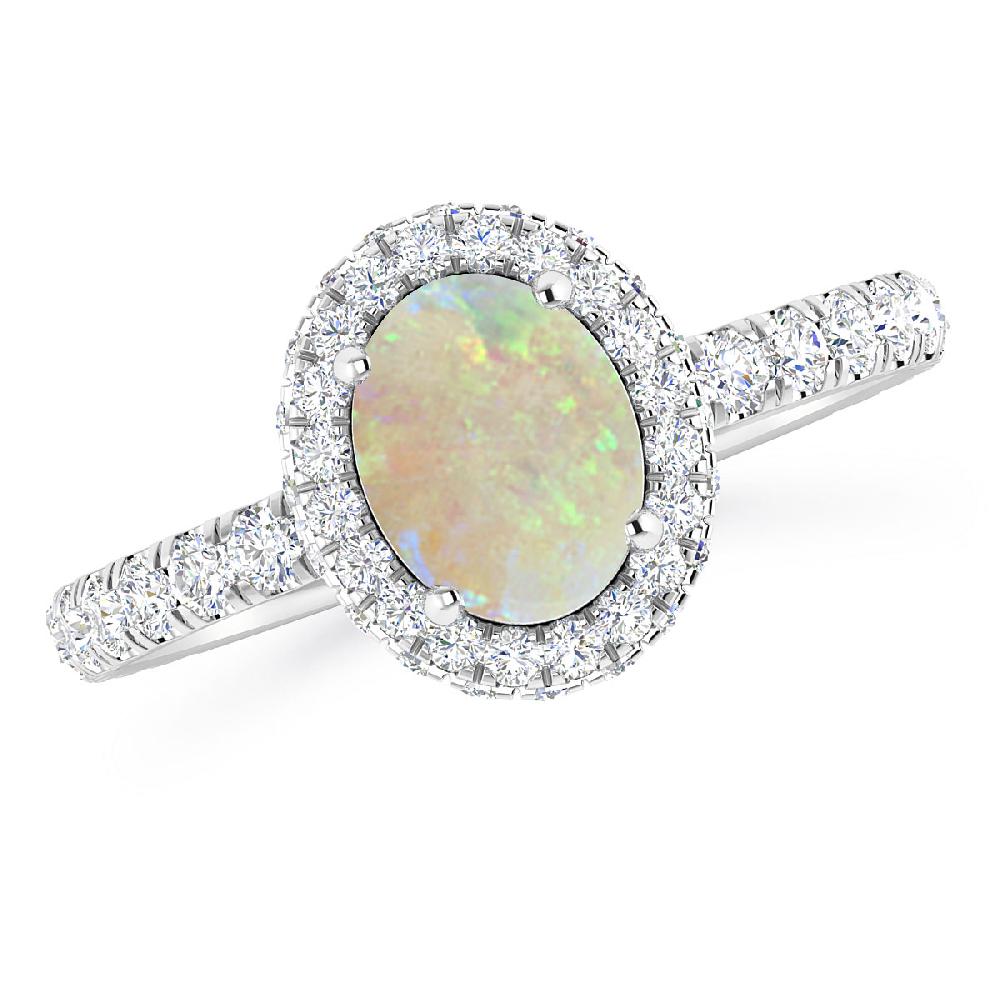 White Gold - Opal