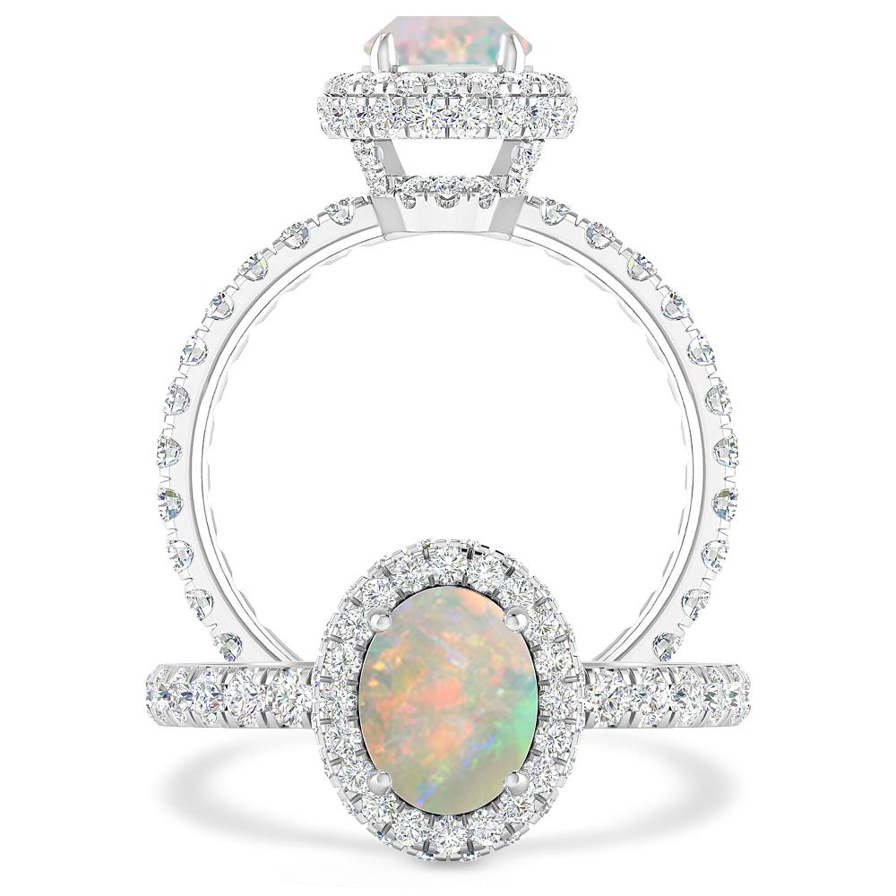 White Gold - Opal