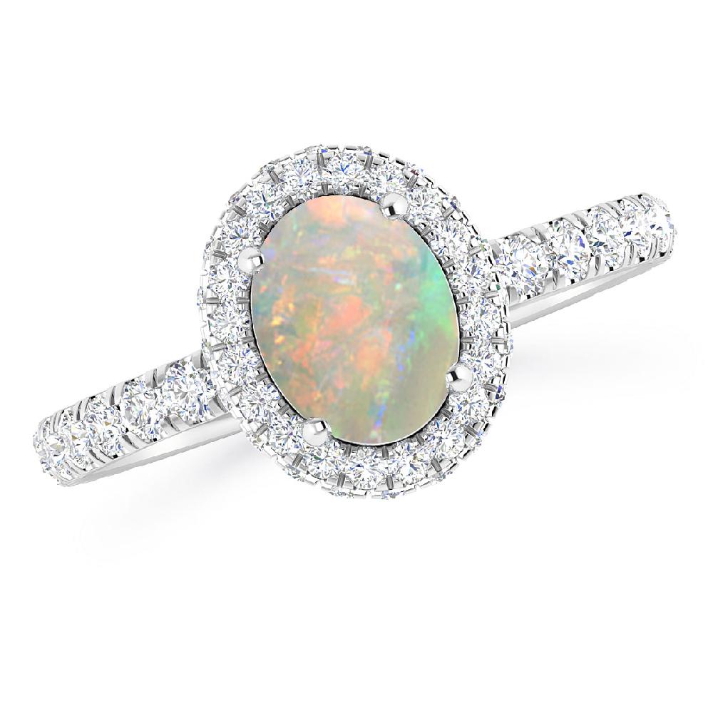 White Gold - Opal