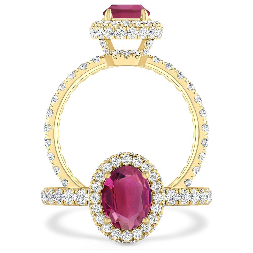 Yellow Gold - Pink Tourmaline