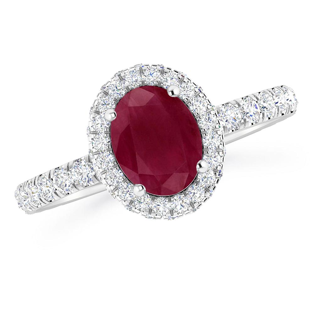 White Gold - Ruby