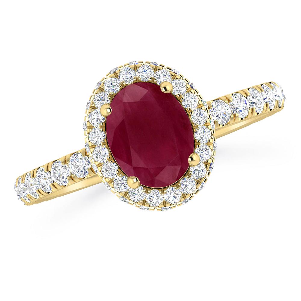 Yellow Gold - Ruby